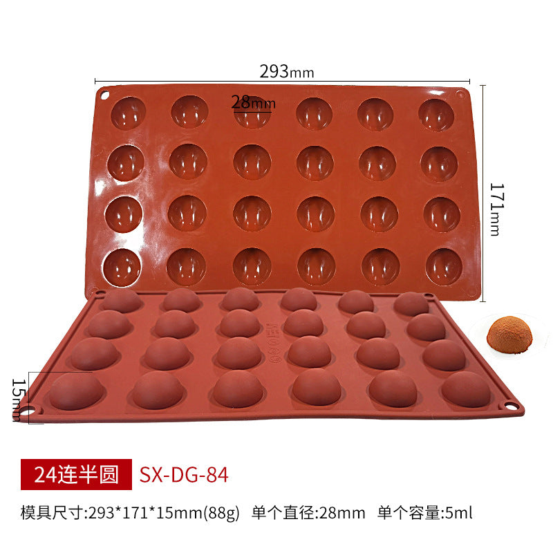 6-Cavity Silicone Mold for DIY Chocolate & Candy