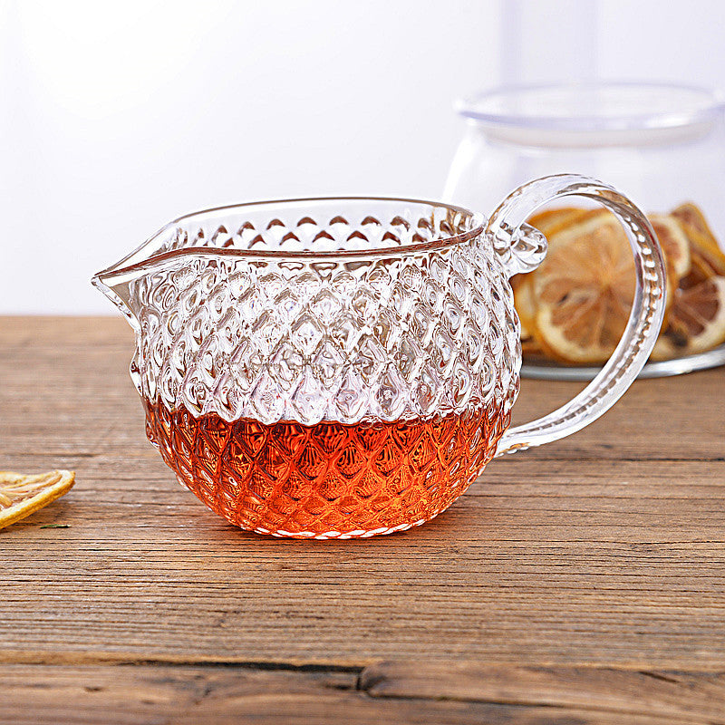 Borosilicate Glass Sunflower Teapot for Floral Tea