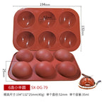 6-Cavity Silicone Mold for DIY Chocolate & Candy