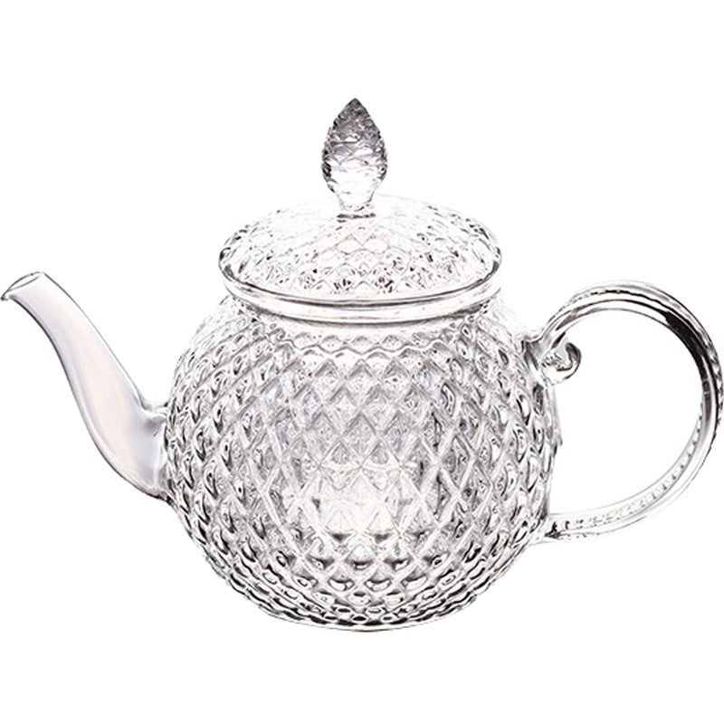 Borosilicate Glass Sunflower Teapot for Floral Tea