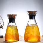 Borosilicate Glass Cold Water Jug with Steel Lid