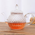 Borosilicate Glass Sunflower Teapot for Floral Tea