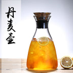 Borosilicate Glass Cold Water Jug with Steel Lid