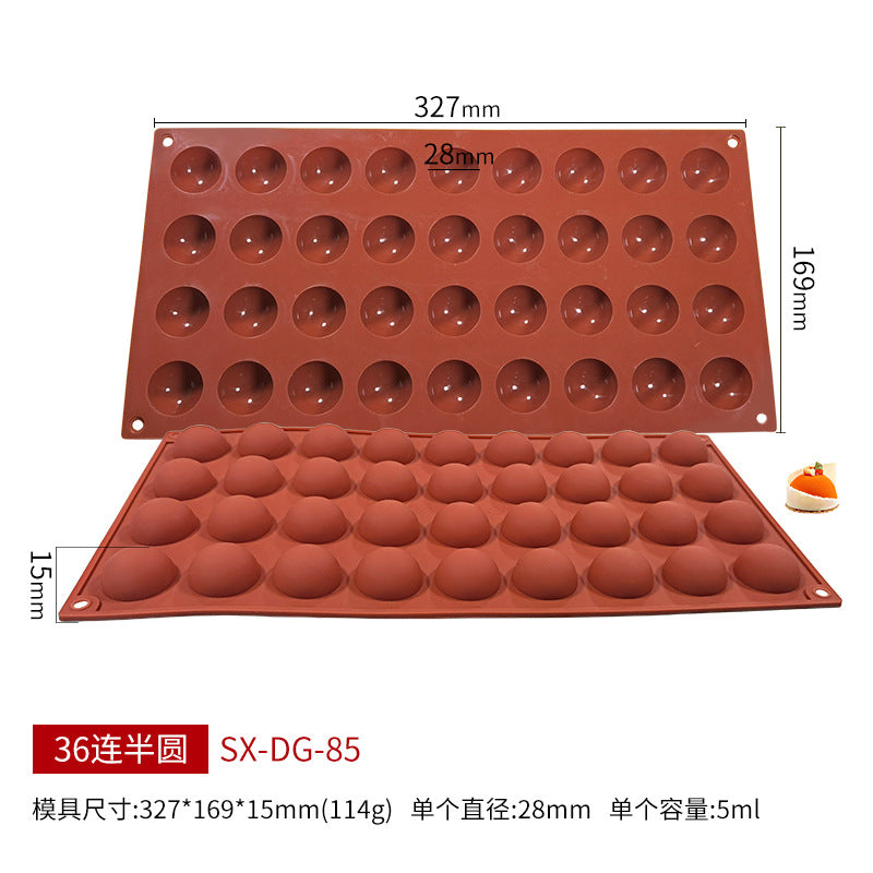6-Cavity Silicone Mold for DIY Chocolate & Candy